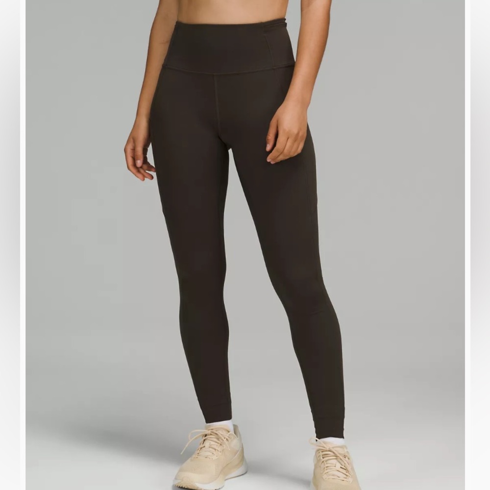 Lululemon Fast and Free 28” Legging Olive Green Size 6
